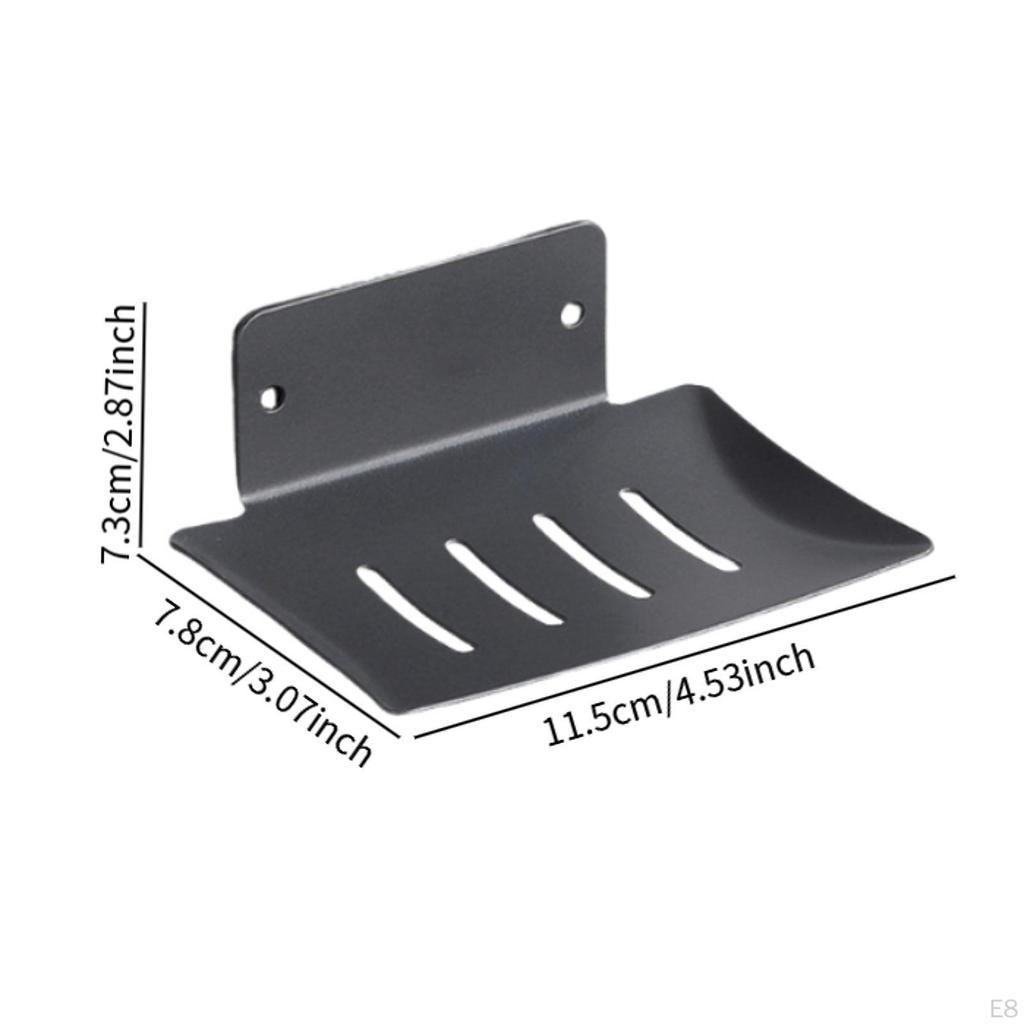 Bar Soap Holder Easy to Install Removable Sponge Sink Rack for Glasses Shower Wall