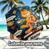 Personalisierter Garfield-Druckschirm mit individuellem Namen, Automatisches Öffnen und Schließen, Stabiler 8-Rippen-Rahmen, Für Pendeln, Camping, Wandern, Geburtstagsgeschenk