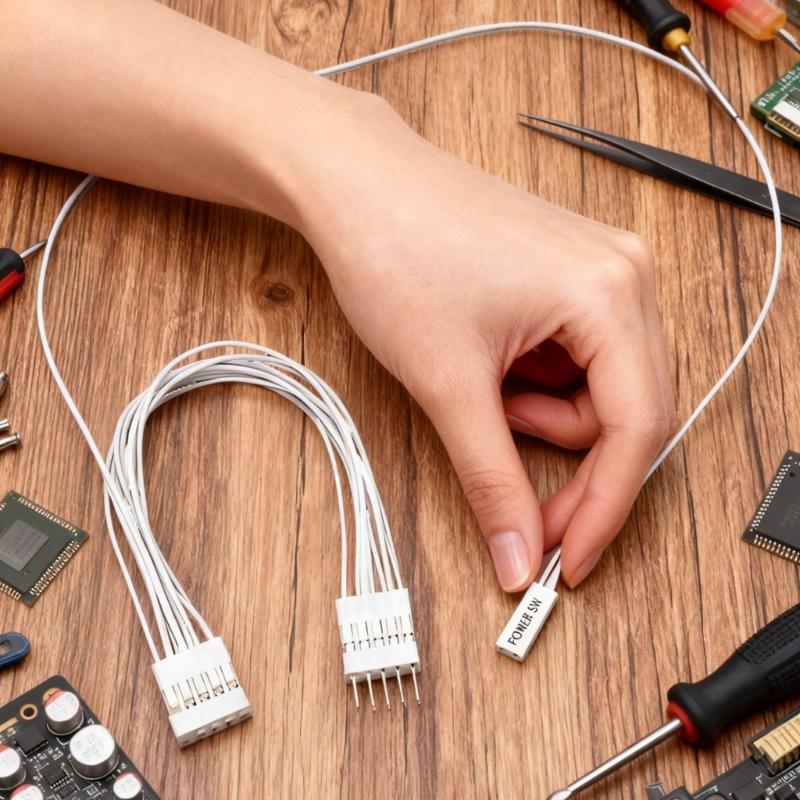 Motherboards Power Switches Extension Cable For Remote Power On Cards For Intelligent Startup Function On 9Pin Header