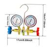 3-Way AC Manifold Gauge Set W/ Hoses for R12/R22/R404A/R134a | Automotive HVAC Refrigerant Diagnostic Tool