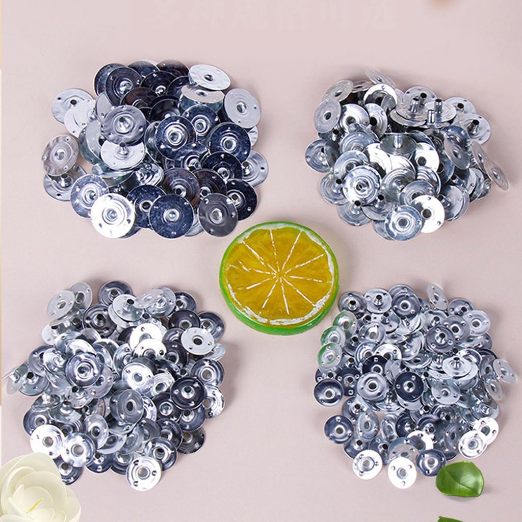 Pack of 100 Metal Candle Wick Sustainers Tabs for Handmade Candle Projects Tealight Wick Holders Clip DIY Accessories