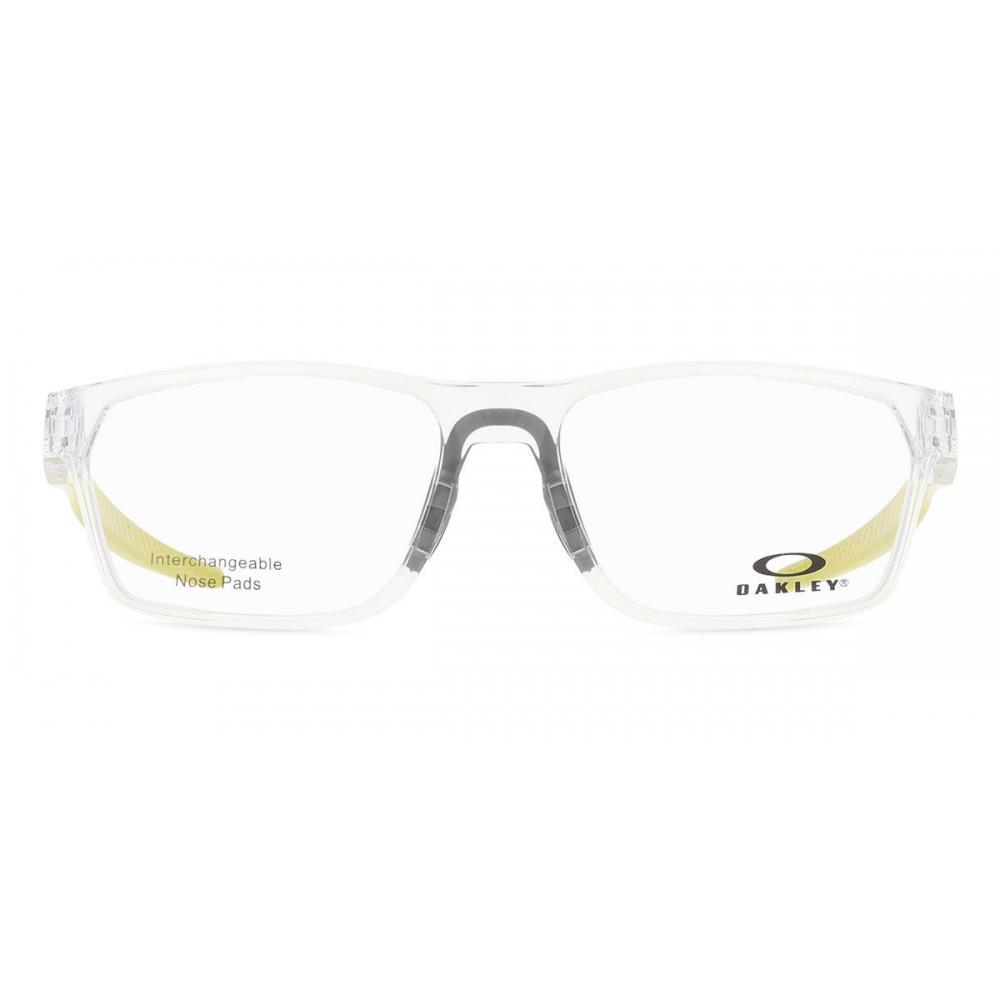 

Oakley Men Eyeglasses Ox8032 Hex Jector 803212 Transparent Gloss/55-16-141