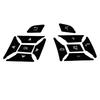 Steering Wheel Button Switch Trim Cover Sticker Decals For Mercedes Benz A B C E Ml Gl Cla Gla Glk Class W176 W246 W212 W204