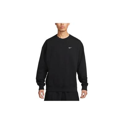 Nike Solo Swoosh Crew Neck Sweatshirt Men Tops Black DX0812-010