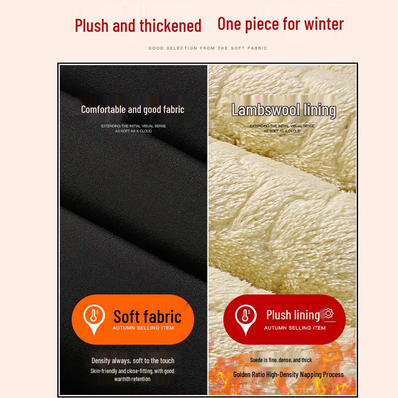 Langsha Men's Thermal Fleece Pants with Graphene Knee Support