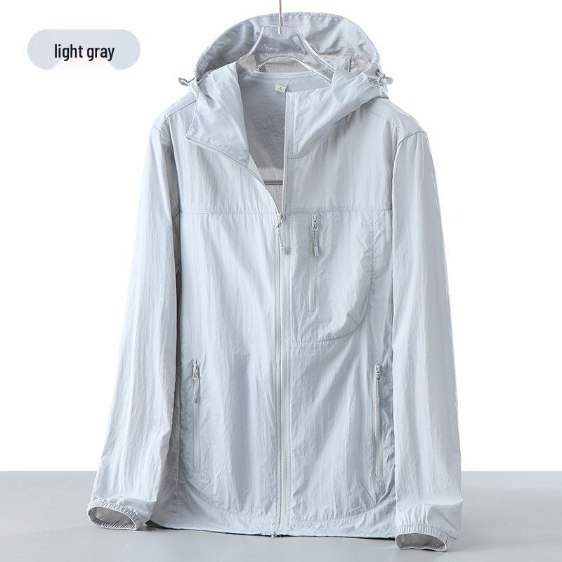 

Новая легкая ветрозащитная куртка с защитой от солнца – Дышащая, свободного кроя для летних видов спорта на открытом воздухе XS