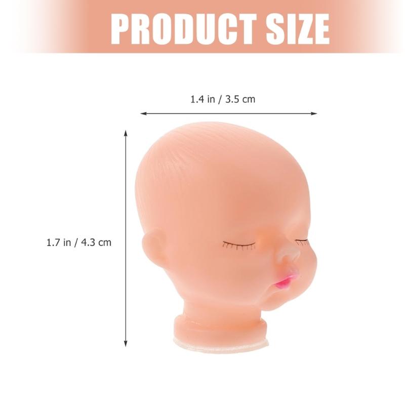 20Pieces Plastic Doll Head For Creative Craft Enthusiasts Simple Painting Process And Sturdy Fiugre Doll Accessories
