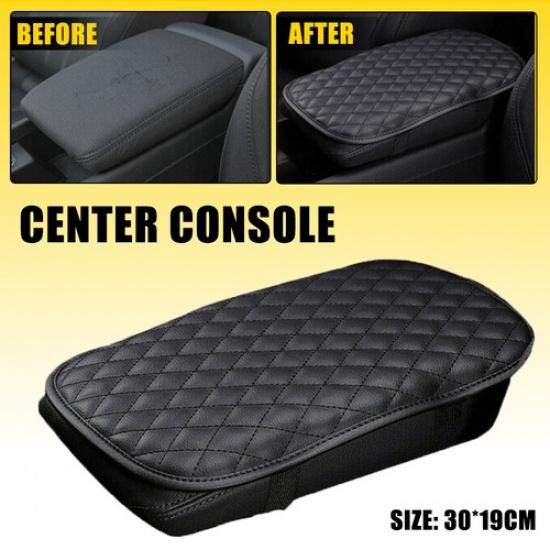 

Universal Car Leather Armrest Pad Cover Protector Center Console Box Cushion Mat