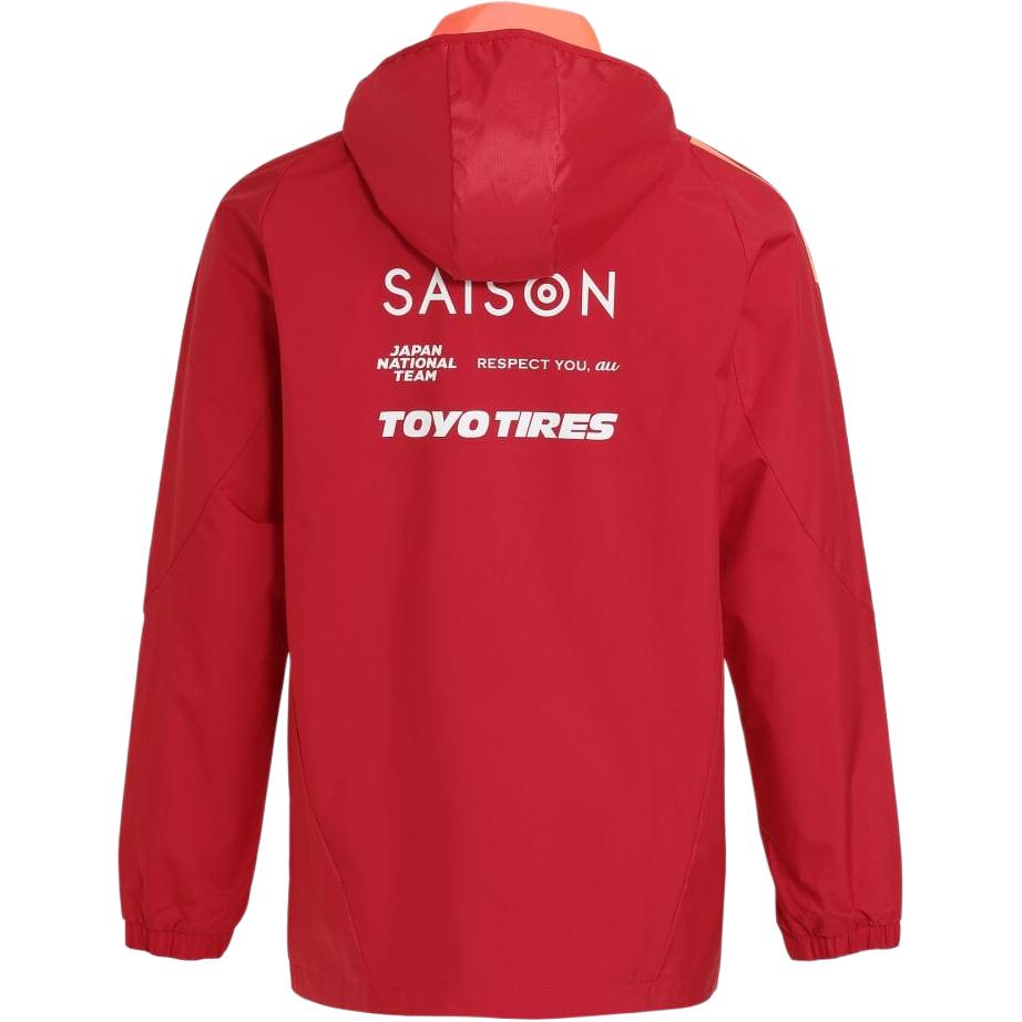 Adidas Giappone Squadra Nazionale di Calcio Serie Olimpica Moda Logo Elegante Giacca Manica Lunga All Weather Uomo Giacca Rosso IU9392