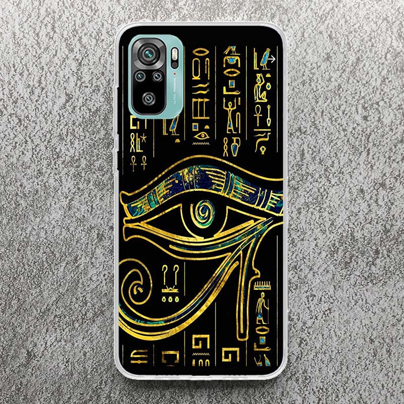 Sacred Eye of Horus Egypt Fresco Print Soft Case for Xiaomi Redmi Note 14 13 14S 12S 11S Phone Shell 10 Pro Plus 11E 11T 12 11 1