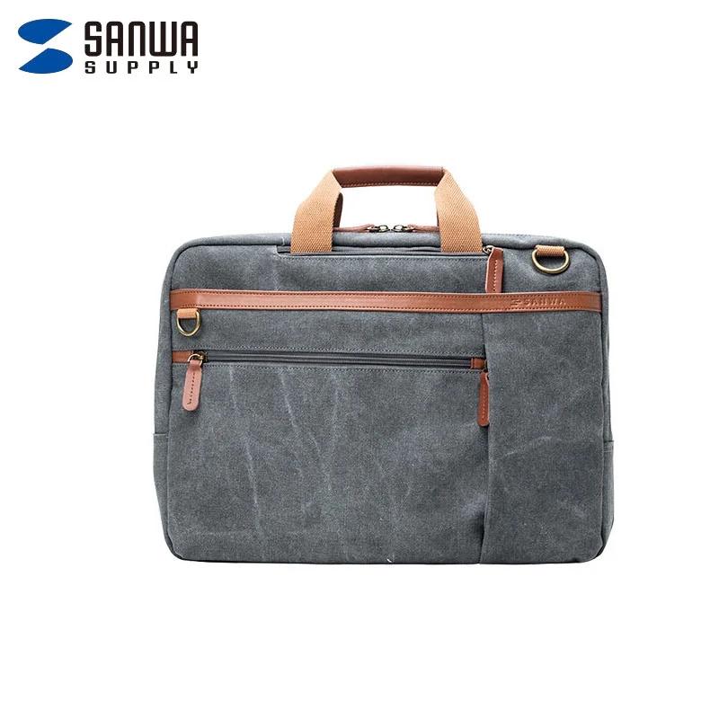 

Shan Ye Vintage Canvas 15.6-inch Laptop Backpack