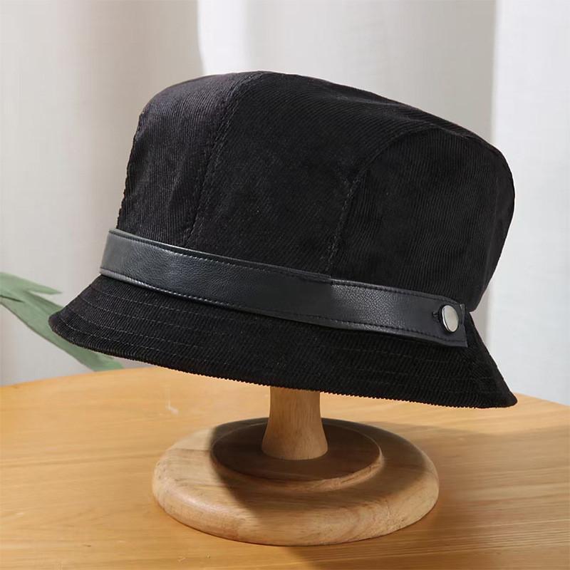 

Classic Corduroy Fisherman Hat For Women With Sun Protection For Fall Winter Style