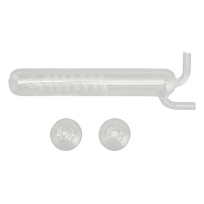 Carbon Dioxide Bubble Counter High Transparent Crystal Glass CO2 Spiral Bubble Counter for Aquarium