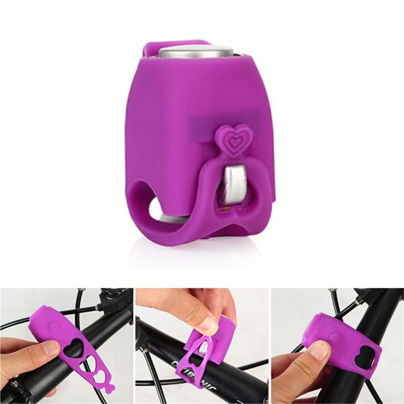 Electric Cycling Bells 120dB Bicycle Handlebar Bell Horn Rainproof IPX4 Silica Gel Shell MTB Ring