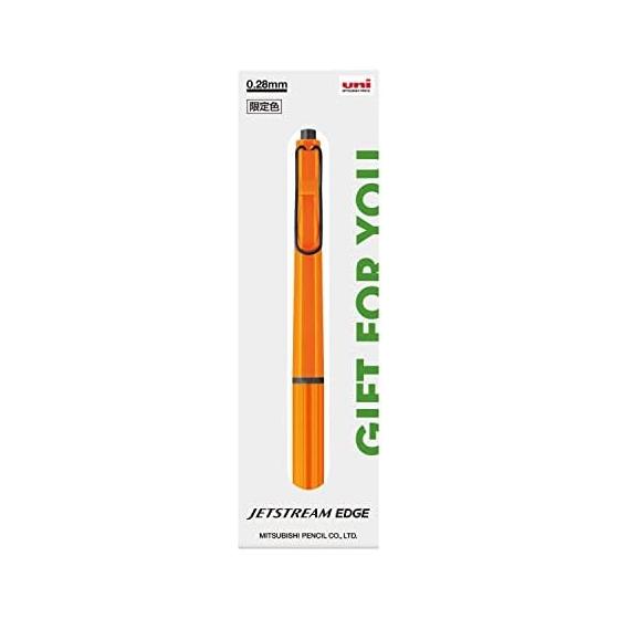 Mitsubishi Pencil Oil-Based Ballpoint Pen Jet Stream Edge 0.28 Limited Gift Package Orange SXN100328O22