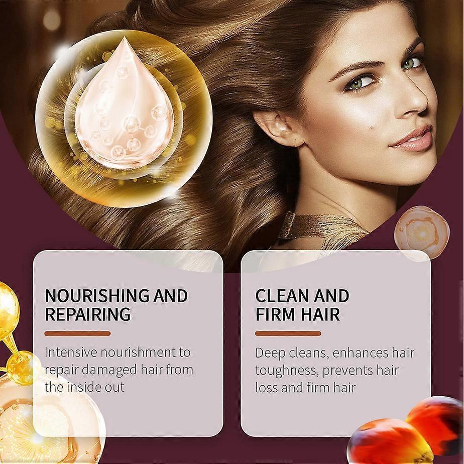 Batana Oil Shampoo Conditioner Set Oil Control Anti Dandruff Scalp Hair Treatment Split Ends Anti Frizz Hair Loss Hair Care Set