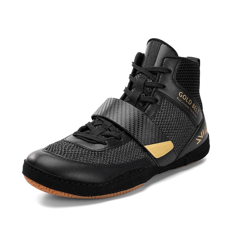 

Lightweight Men s Wrestling Shoes for Gym and Outdoor Training White Black Man Professional Boxing Shoes Big Size 46 чорний