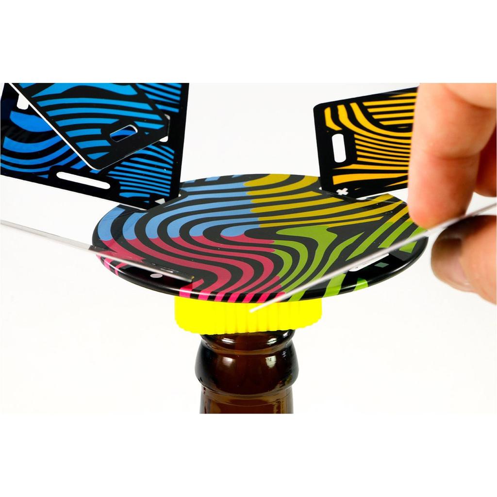 Gra podróżna z balansem kart antygrawitacyjnych Zabawna gra w układanie kart, idealna na wakacje i kemping | 2-4 graczy