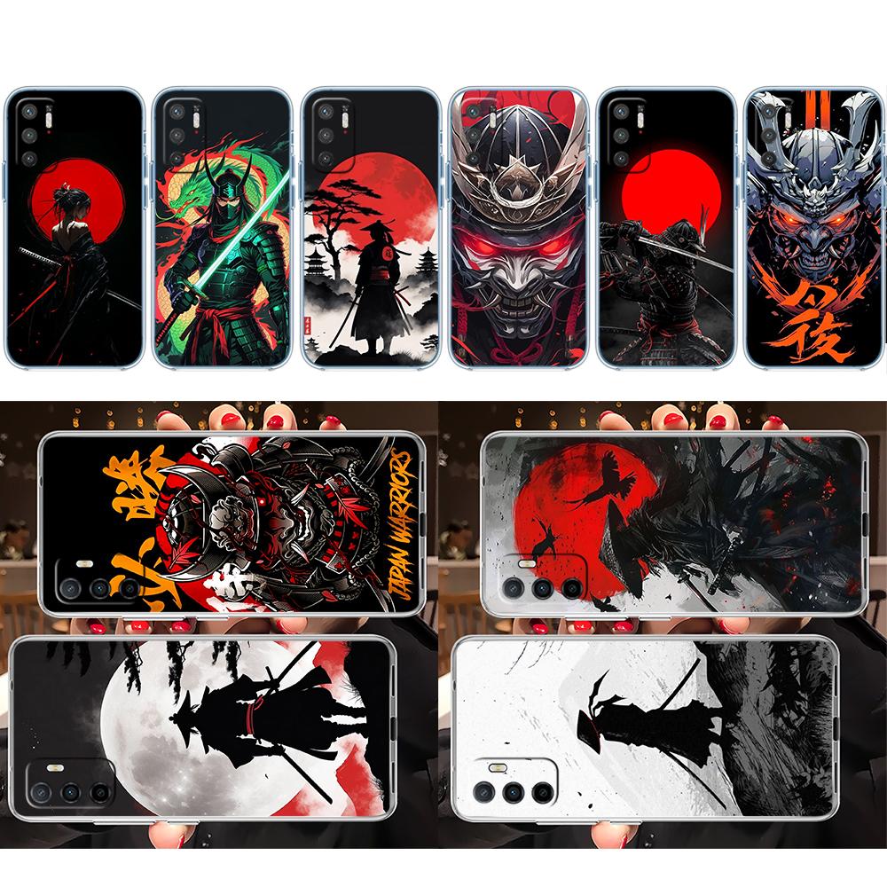 PP41 Japanische Samurai-Maske Handyhülle für Motorola Moto Edge 20 30 40 50 S30 Fusion Ultra Pro Neo Lite + G200 G23