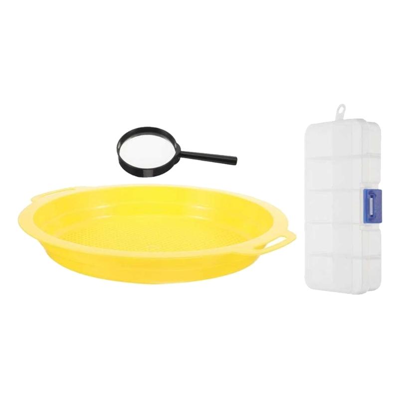 

3pcs Filter Gold Panning Set with Ergonomic Handle for Quick Separation of Gold and Versatile Applications 1