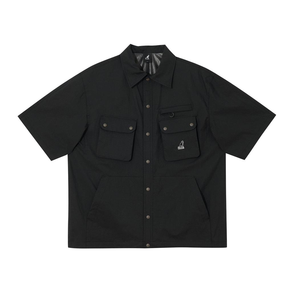 KANGOL Oblique Pocket Shirt 7062 Black