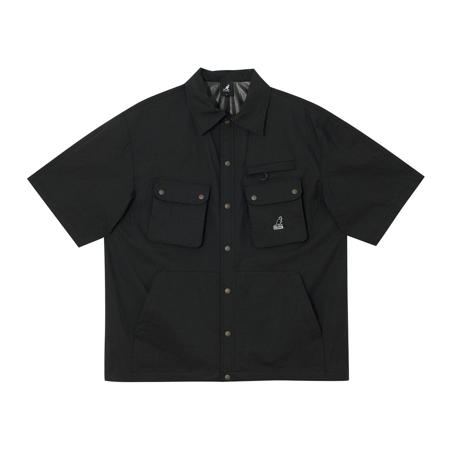 Kangol Oblique Pocket Shirt 7062 Black Black/L
