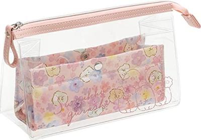 Bolsa para caneta transparente Sumikkogurashi KUSUMI colorida para papelaria PT04403