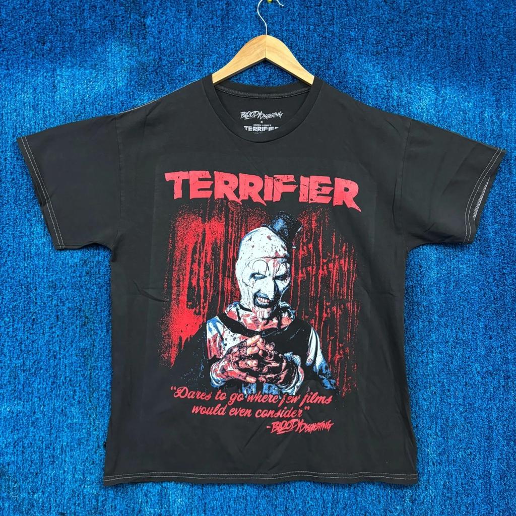 Bloody Disgusting x Terrifier Art the Clown Horror Tee M