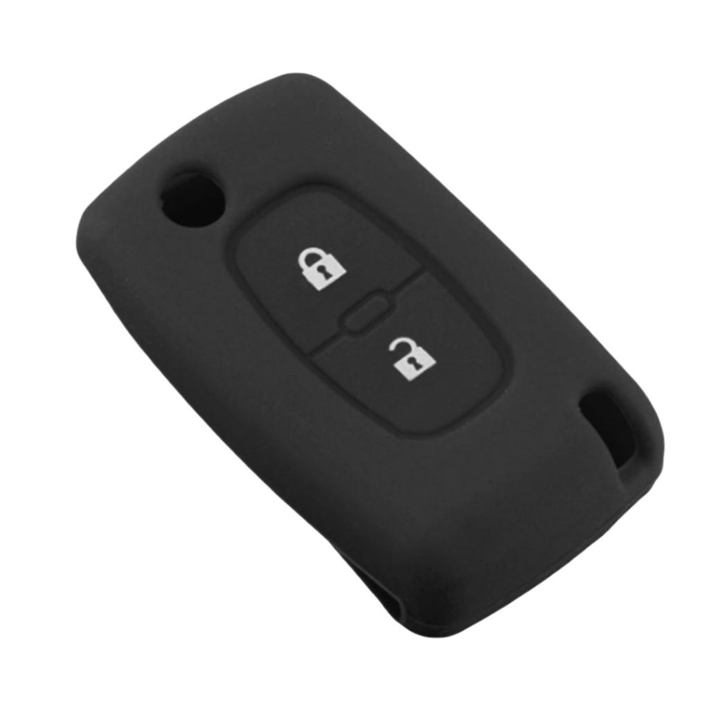 Silicone Car Auto Key Cover Case Protective For PEUGEOT 207 307 308 407 408 uygun fiyatlı satın