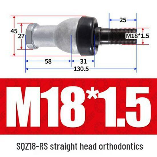 Bent Rod End Joint Bearing with Ball Joint SQ/SQZ5 - Sizes 6 to 22-RS