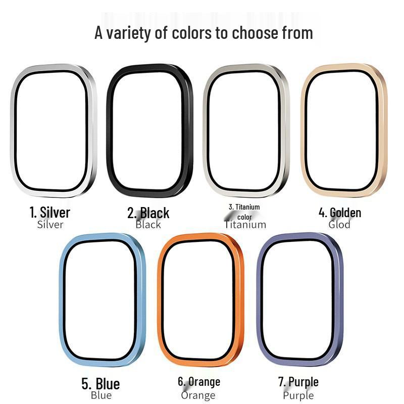 Apple Watch Ultra: 49mm Tempered Glass & Titanium Alloy Bezel Protective Film