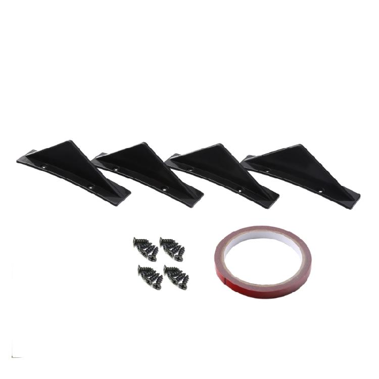 Car Rear Bumper Diffuser Car Back Bumper Spoiler Splitter for Auto Modification чёрный