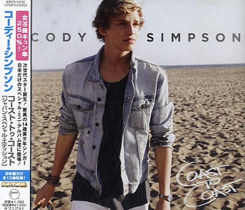 

CD CODY SIMPSON - Coast To Coast WPCR14192PROMO Atlantic 2011 Japan ObiPop Used
