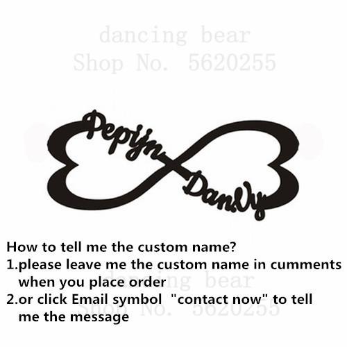 Infinite Layer Necklaces for Women Personalized Stainless Steel Custom Necklace Couple Jewelry Nameplate Pendant