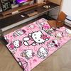 Custom HelloKitty Mat Personalized Name, Polyester Washable Indoor Entryway Rug, Gift for Christmas, Easter, Thanksgiving Day