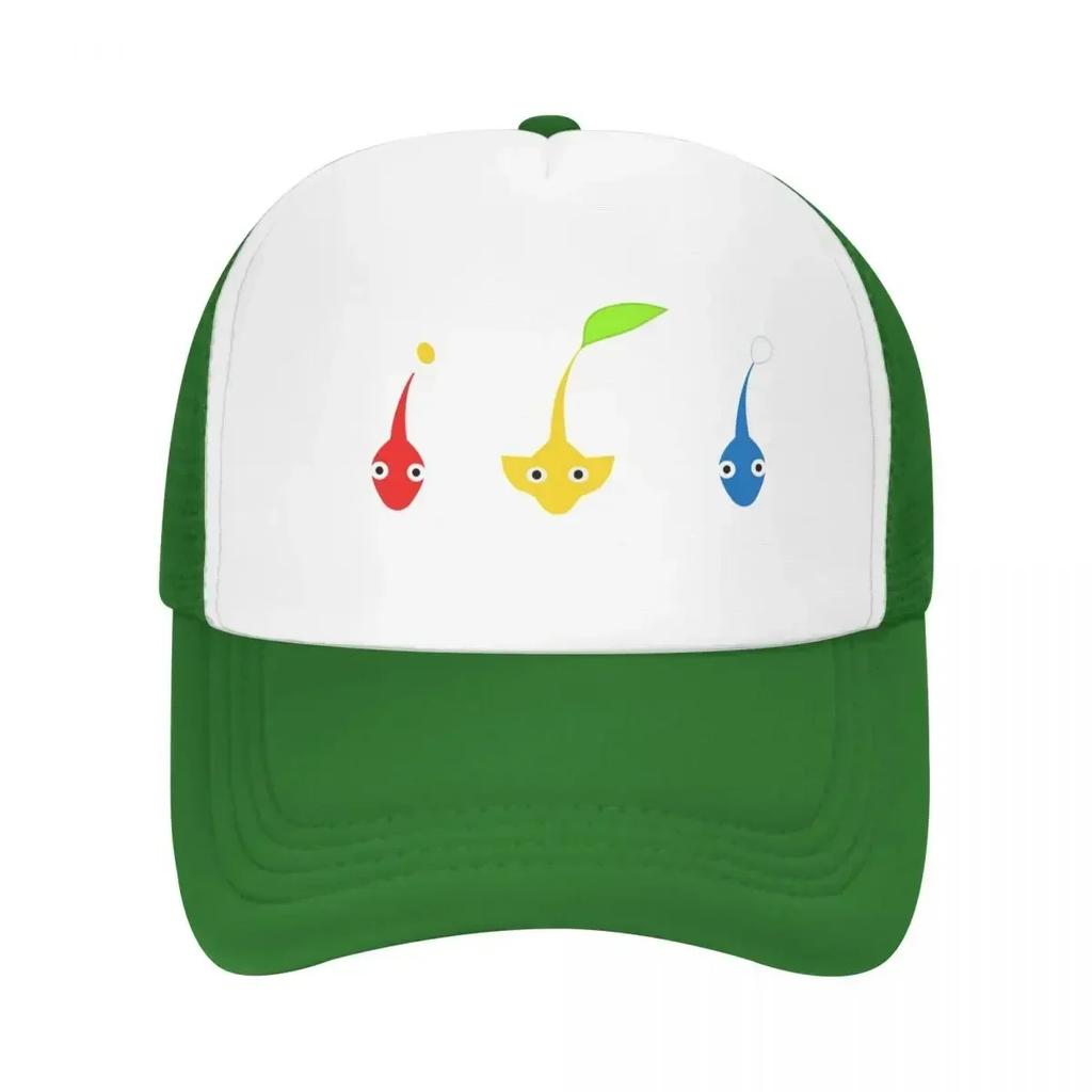 Pikmin Characters Cap Fashion Casual Mesh Baseball Caps Adjustable Hat Hip Hop Summer Unisex Baseball Hats Polychromatic