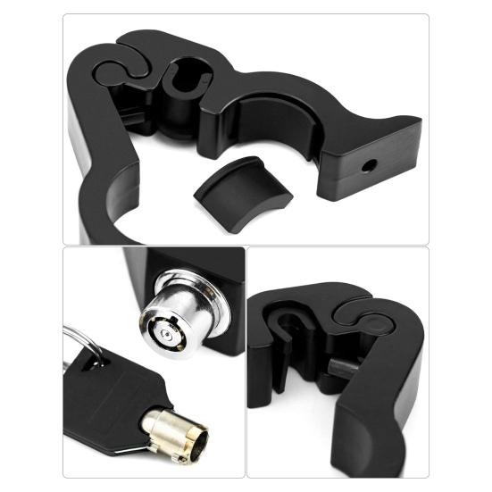 Handlebar Lock with Two Keys Heavy Duty Anti-Theft Adjustable Throttle Brake Lock Scooter Moped ATV Motorcycles Bikes Security Lock