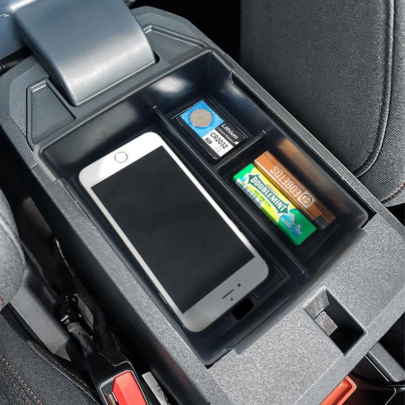 Central Armrest Secondary Storage Box Center Console Organizer Tray Fit For Ford Maverick   Accessories