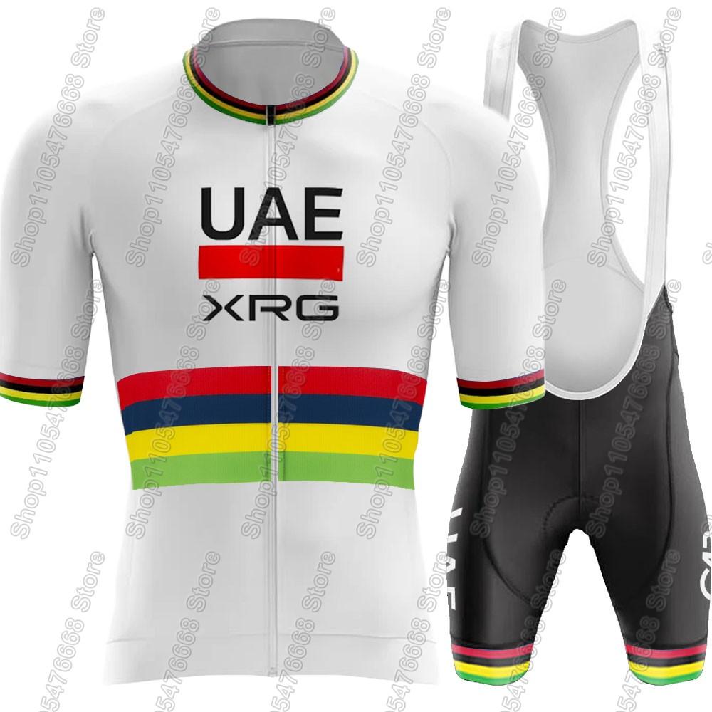 Frankreich Tour Weltmeister Tadej Pogačar Radsportteam Trikot Set Kleidung Herren Rennrad T-Shirts Anzug Fahrrad Trägerhosen