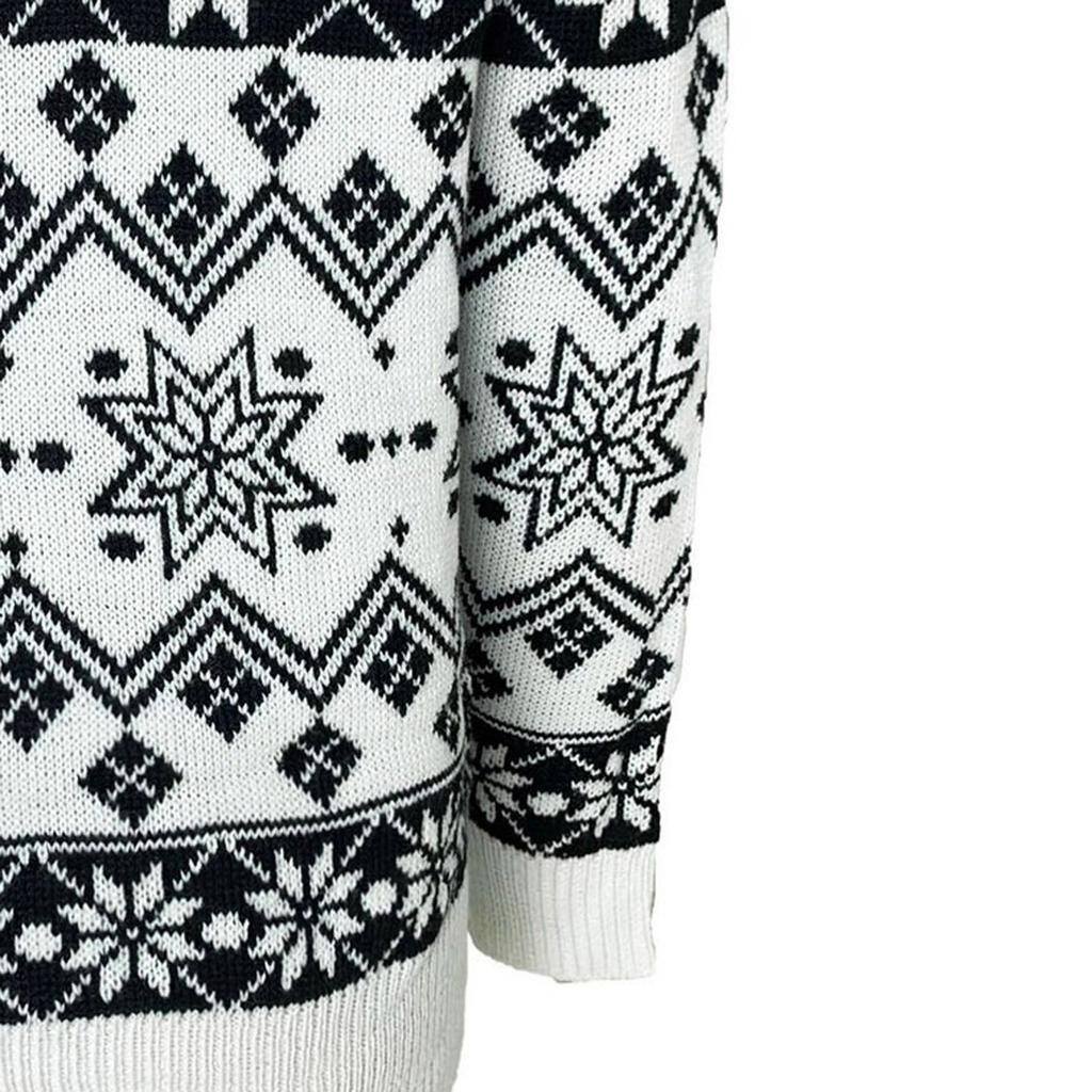 Women's Fashion  Winter Christmas Knitted Long Sleeve Round-Neck  Sweater