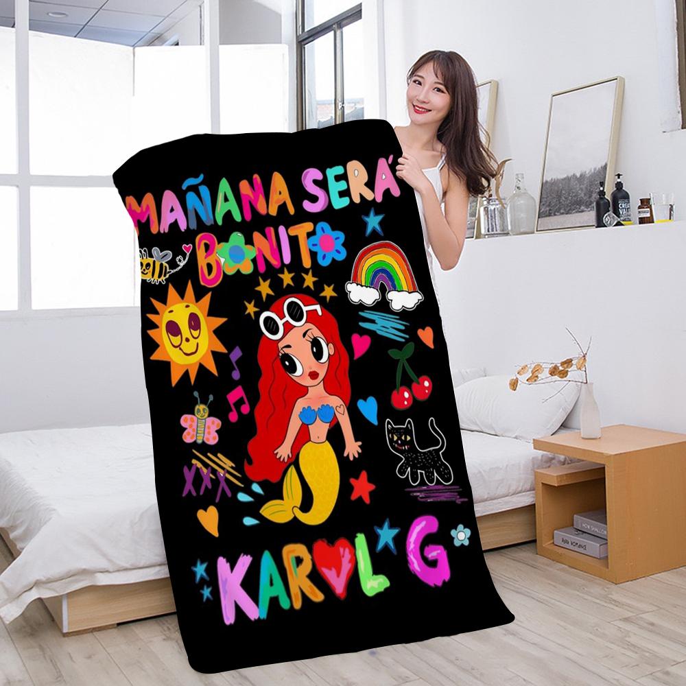 Karol g Manana Sera Bonito Beach Towel For Kids Bath Towel Pool Towel Vacation Gift Picnic Towel Party Gift