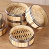Stainless Steel Steamer with Bamboo Baskets