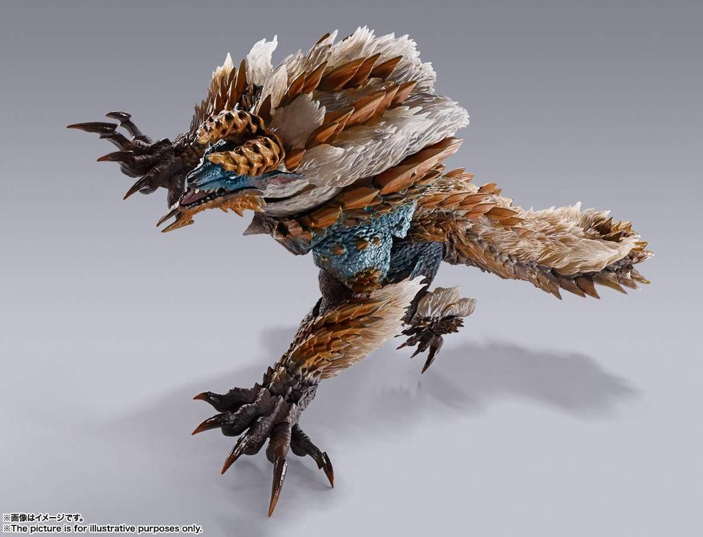 TAMASHII NATIONS Monster Arts Monster Hunter Iceborne Zinogre 285mm malovaná pohyblivá figurka SH. Svět cca. ABS a PVC