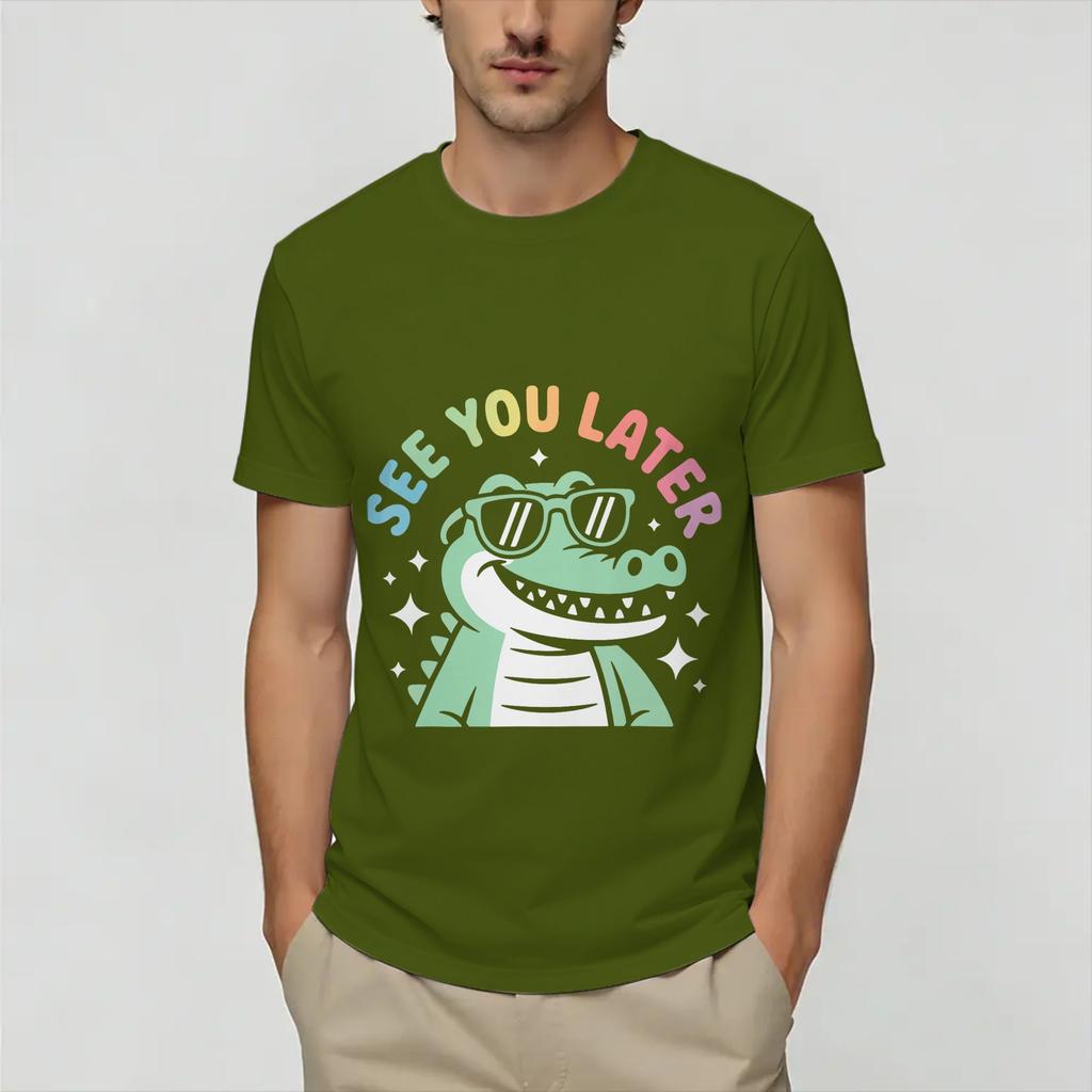 See You Later Teacher Summer Alligator Last Day Of School Tshirt Summer Popular Tunisexs 100 Cotton Oneck Plus Size Tops