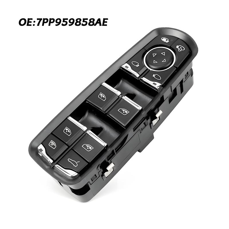 7PP959858AE 7PP959858AEDML For Porsche Panamera Cayenne Macan 2010-2018,Driver Side Master Power Window Lifter Control Switch