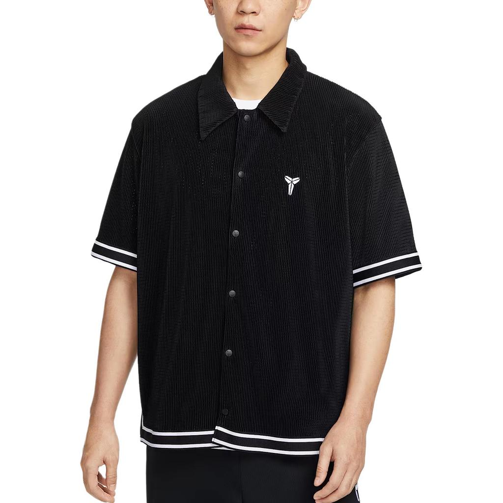 Nike SS25 Fashion Soft Comfortable Versatile Short Sleeve Shirt Men shirts Black IB0021010