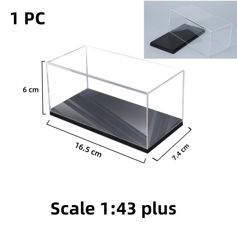 Scale 1/64 1/43 1/32 1/24 1/18 Clear Acrylic Display Box Case for Car Model Dust Cover Pre Made Box Diecast Professional Storage