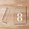 Handmade DIY Transparent Blank Arched Semi-circular Acrylic Wedding Table Sign DIY Party Birthday Party Seat Sign with Base 5pcs