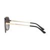 MICHAEL KORS Temple Logo Metal Irregular Sunglasses Women's Black