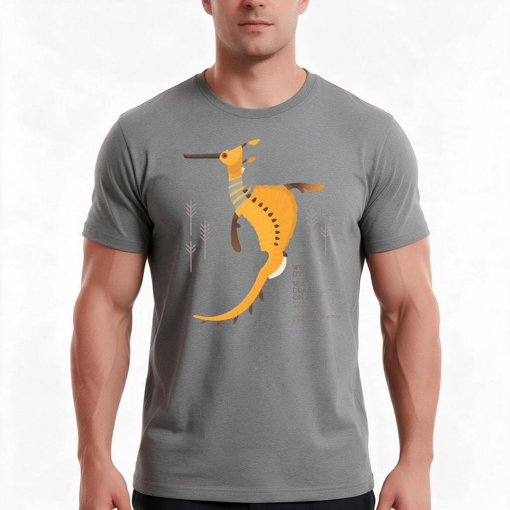 Weedy Seadragon Marine Animal Of Victoria Australia Tshirt Summer Casual Cotton Tee Oversized Streetwear Tops 100 Cotton
